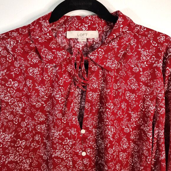 LOFT & A NEW DAY Career & Casual BUNDLE Large Women's Long Sleeve Blouses Shirts - Picture 3 of 9